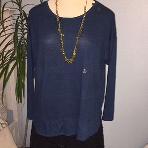 LONG SLEEVE BLUE BLOUSE